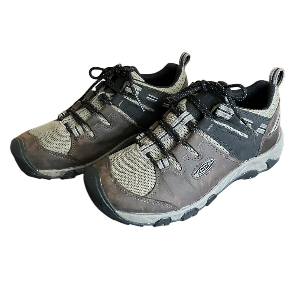 Keen Steens Vent Brown Leather Trail Hiking Shoes Waterproof